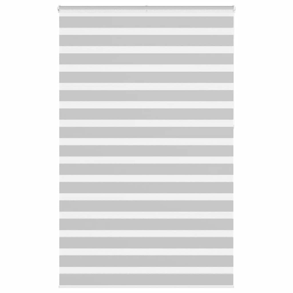 vidaXL Zebra Blind Light Grey 140x230cm Fabric Width 135.9cm Polyester