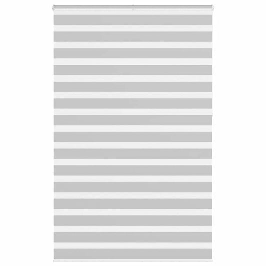 vidaXL Zebra Blind Light Grey 140x230cm Fabric Width 135.9cm Polyester