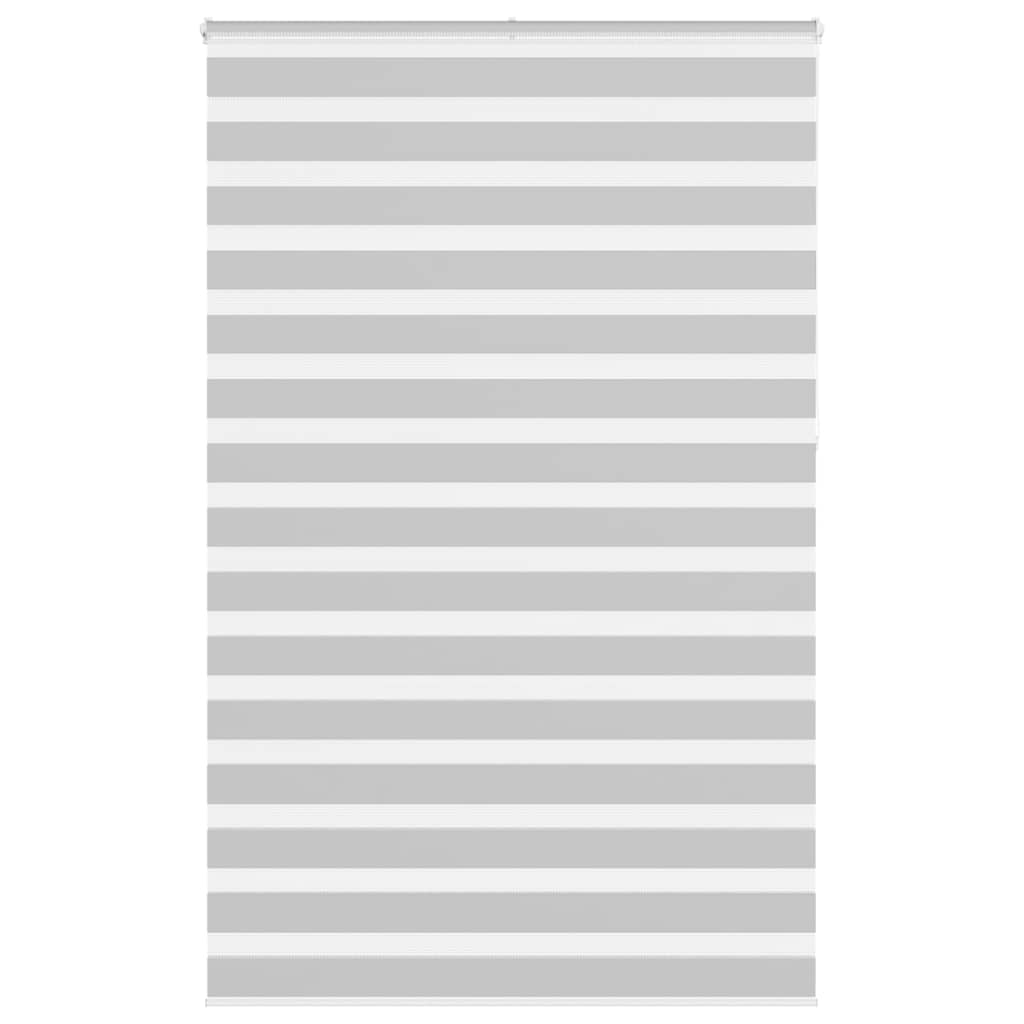 vidaXL Zebra Blind Light Grey 145x230cm Fabric Width 140.9cm Polyester