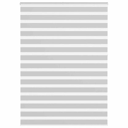 vidaXL Zebra Blind Light Grey 160x230cm Fabric Width 155.9cm Polyester