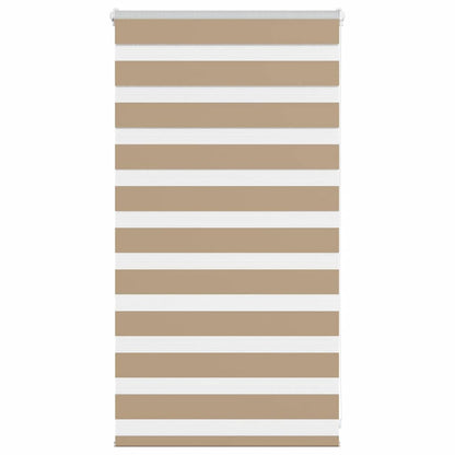 vidaXL Zebra Blind Sand Brown 75x100 cm Fabric Width 70,9 cm Polyester