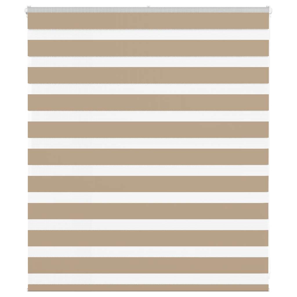 vidaXL Zebra Blind Sand Brown 120x100 cm Fabric Width 115.9 cm