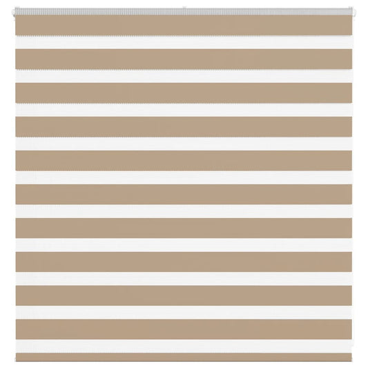 vidaXL Zebra Blind Sand Brown 145x100 cm Fabric Width 140.9 cm