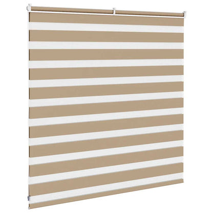 vidaXL Zebra Blind Sand Brown 150x100 cm Fabric Width 145.9 cm