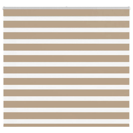 vidaXL Zebra Blind Sand Brown 155x100 cm Fabric Width 150.9 cm