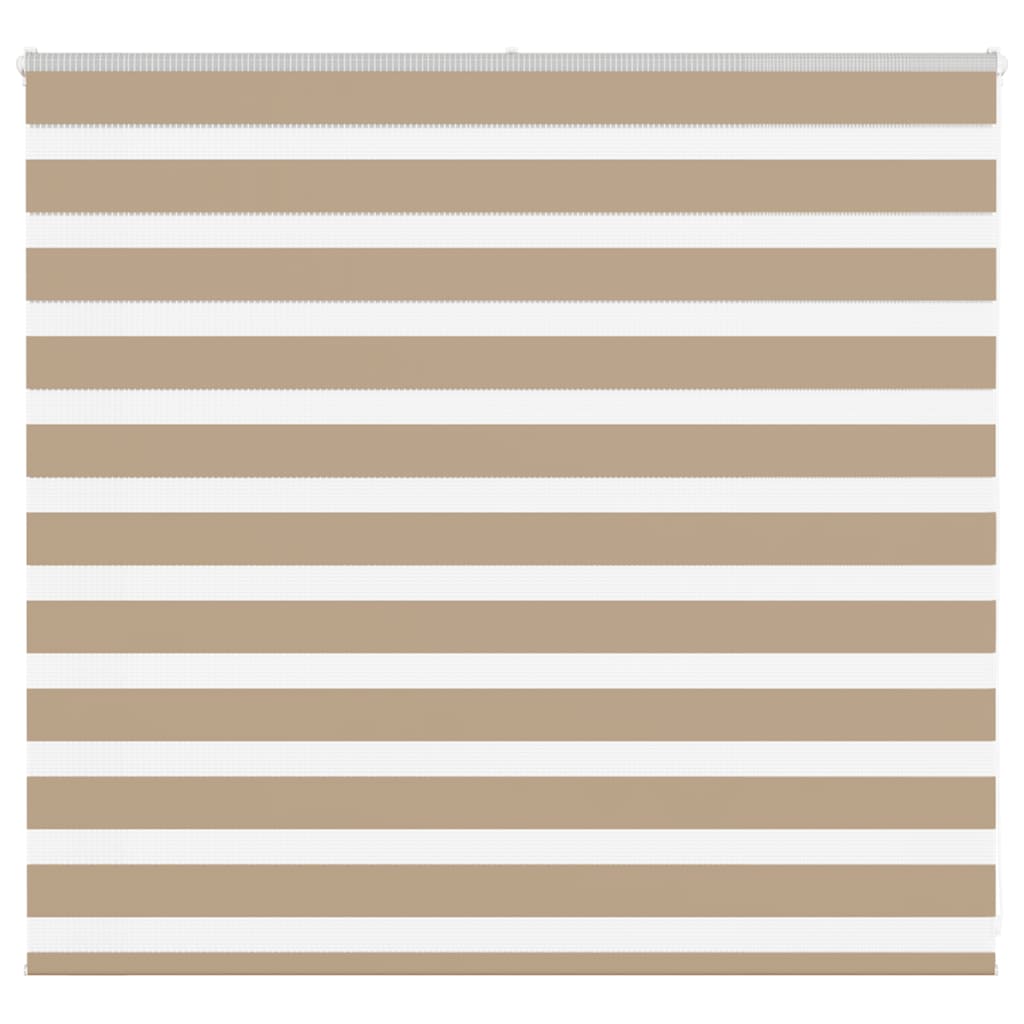 vidaXL Zebra Blind Sand Brown 160x100 cm Fabric Width 155.9 cm