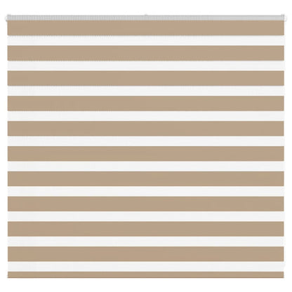vidaXL Zebra Blind Sand Brown 165x100 cm Fabric Width 160.9 cm