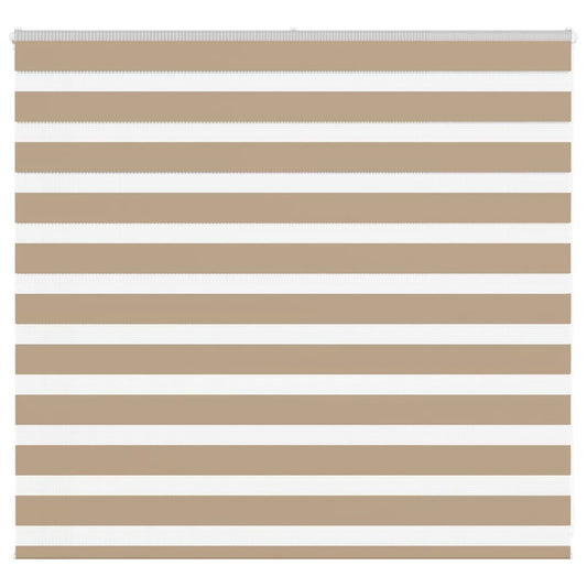 vidaXL Zebra Blind Sand Brown 165x100 cm Fabric Width 160.9 cm