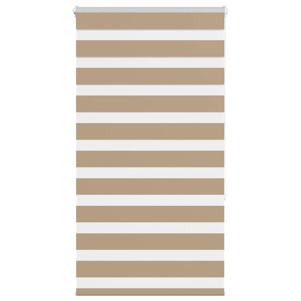 vidaXL Zebra Blind Sand Brown 70x150 cm Fabric Width 65,9 cm Polyester