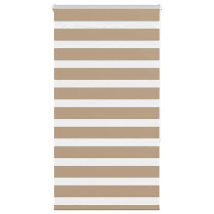 vidaXL Zebra Blind Sand Brown 70x150 cm Fabric Width 65,9 cm Polyester