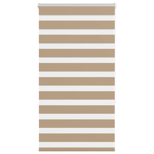 vidaXL Zebra Blind Sand Brown 70x150 cm Fabric Width 65,9 cm Polyester