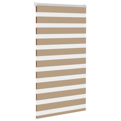 vidaXL Zebra Blind Sand Brown 70x150 cm Fabric Width 65,9 cm Polyester