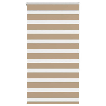 vidaXL Zebra Blind Sand Brown 75x150 cm Fabric Width 70.9 cm Polyester