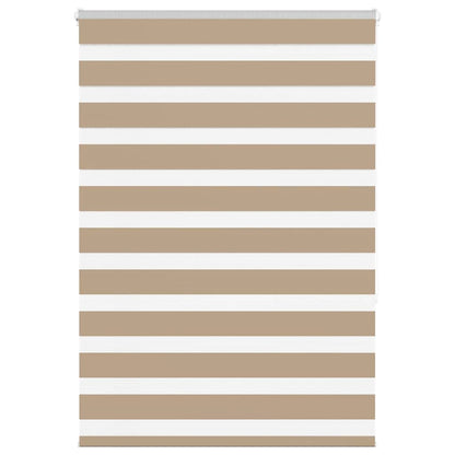 vidaXL Zebra Blind Sand Brown 105x150 cm Fabric Width 100.9 cm