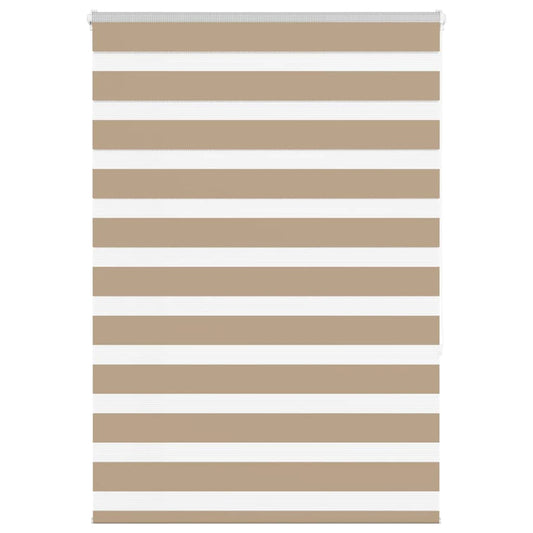 vidaXL Zebra Blind Sand Brown 115x150 cm Fabric Width 110.9 cm