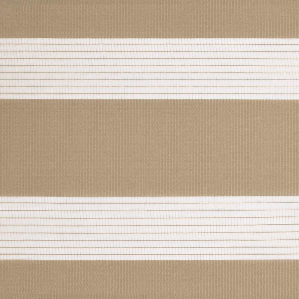 vidaXL Zebra Blind Sand Brown 140x150 cm Fabric Width 135.9 cm