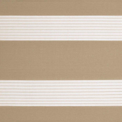 vidaXL Zebra Blind Sand Brown 140x150 cm Fabric Width 135.9 cm