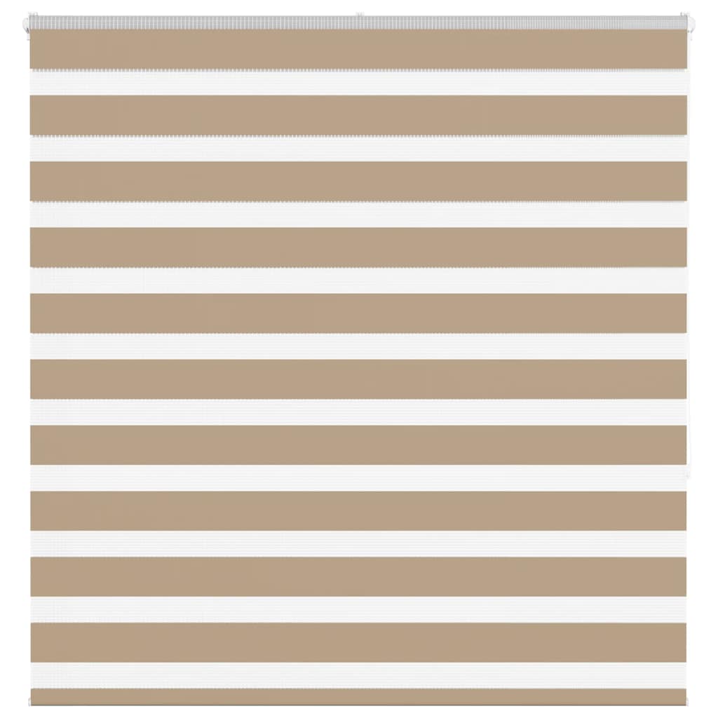 vidaXL Zebra Blind Sand Brown 145x150 cm Fabric Width 140.9 cm