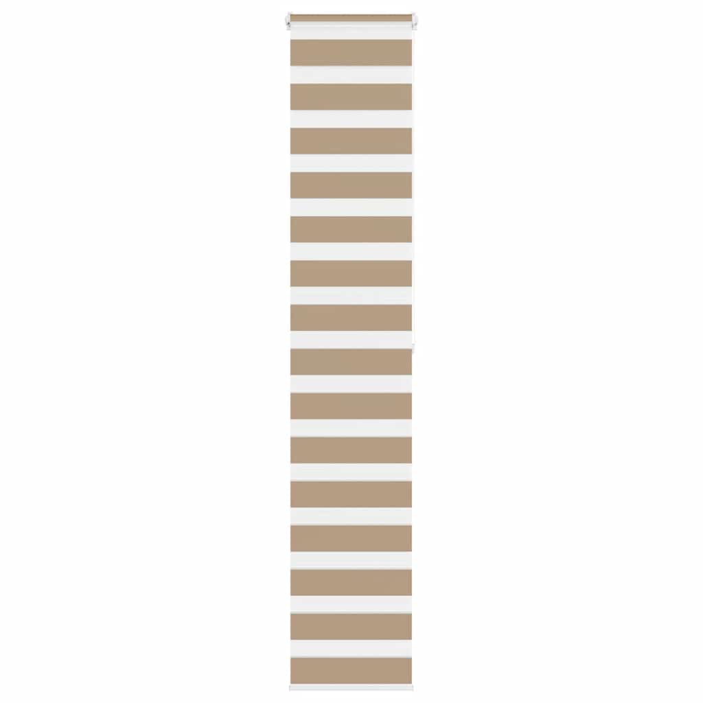 vidaXL Zebra Blind Sand Brown 45x200 cm Fabric Width 40,9 cm Polyester