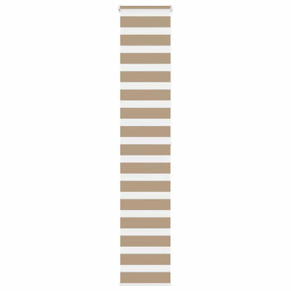 vidaXL Zebra Blind Sand Brown 45x200 cm Fabric Width 40,9 cm Polyester