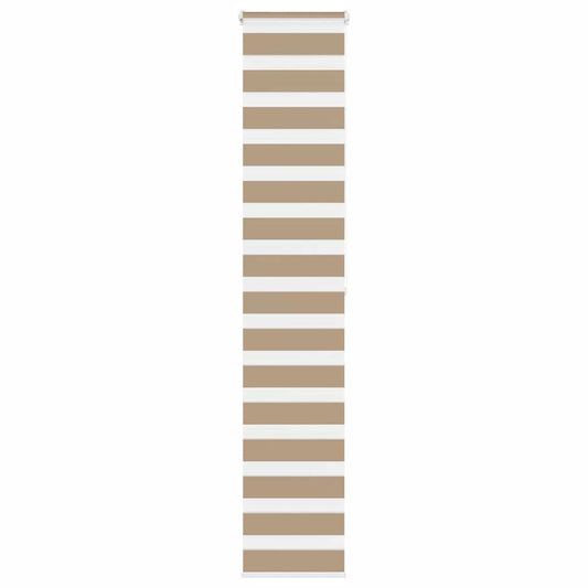 vidaXL Zebra Blind Sand Brown 45x200 cm Fabric Width 40,9 cm Polyester