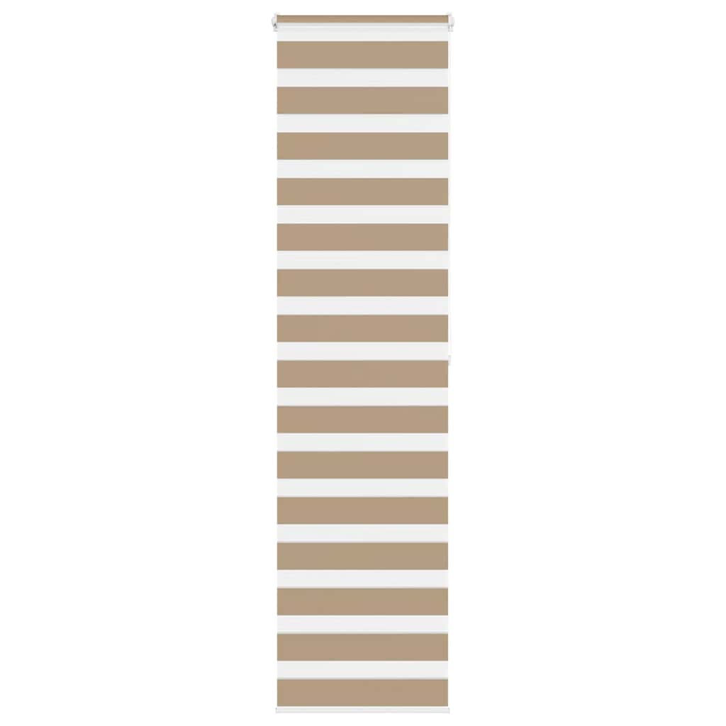 vidaXL Zebra Blind Sand Brown 60x200 cm Fabric Width 55,9 cm Polyester