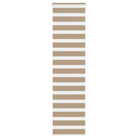 vidaXL Zebra Blind Sand Brown 60x200 cm Fabric Width 55,9 cm Polyester