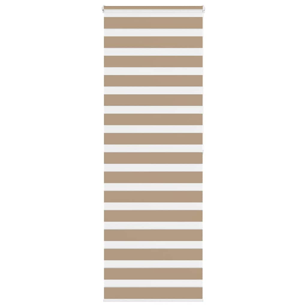 vidaXL Zebra Blind Sand Brown 70x200 cm Fabric Width 65,9 cm Polyester