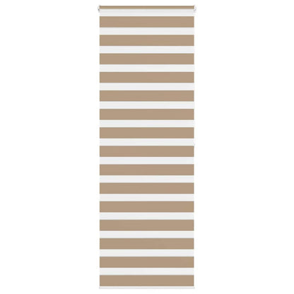 vidaXL Zebra Blind Sand Brown 70x200 cm Fabric Width 65,9 cm Polyester