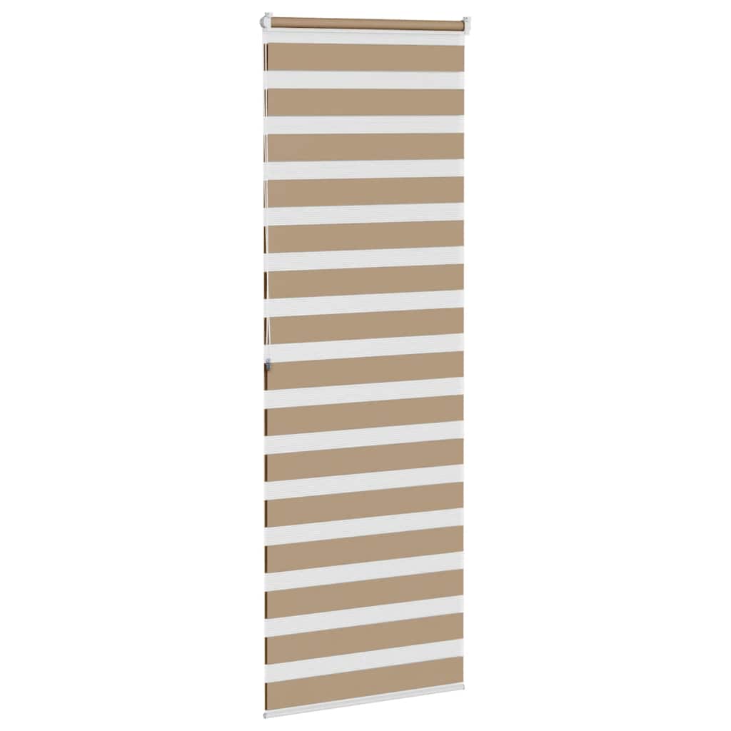 vidaXL Zebra Blind Sand Brown 70x200 cm Fabric Width 65,9 cm Polyester