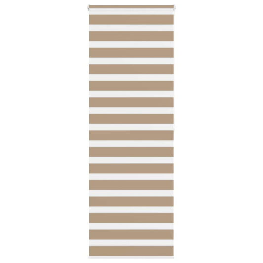 vidaXL Zebra Blind Sand Brown 90x200 cm Fabric Width 85,9 cm Polyester