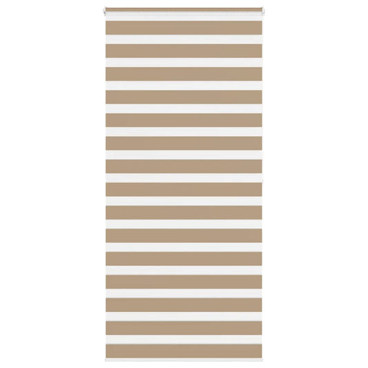 vidaXL Zebra Blind Sand Brown 110x200 cm Fabric Width 105.9 cm