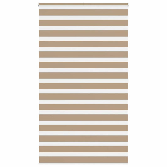 vidaXL Zebra Blind Sand Brown 125x200 cm Fabric Width 120.9 cm