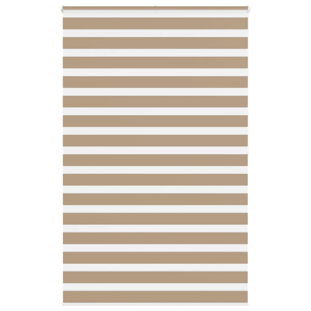 vidaXL Zebra Blind Sand Brown 145x200 cm Fabric Width 140.9 cm