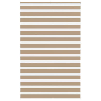 vidaXL Zebra Blind Sand Brown 145x200 cm Fabric Width 140.9 cm