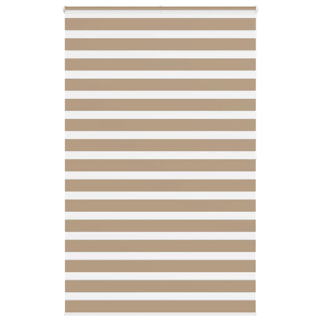 vidaXL Zebra Blind Sand Brown 150x200 cm Fabric Width 145.9 cm