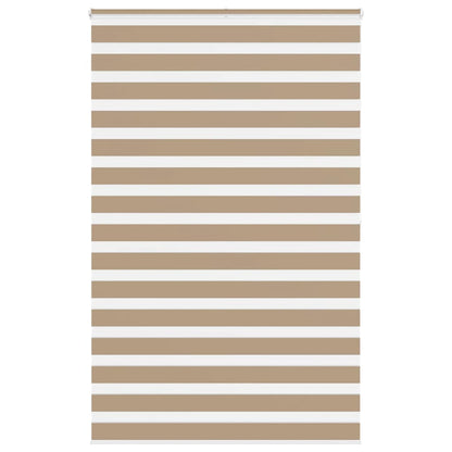 vidaXL Zebra Blind Sand Brown 150x200 cm Fabric Width 145.9 cm