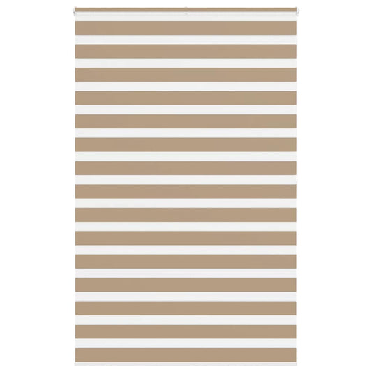 vidaXL Zebra Blind Sand Brown 150x200 cm Fabric Width 145.9 cm