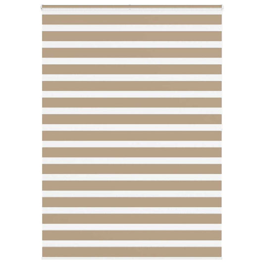 vidaXL Zebra Blind Sand Brown 165x200 cm Fabric Width 160.9 cm