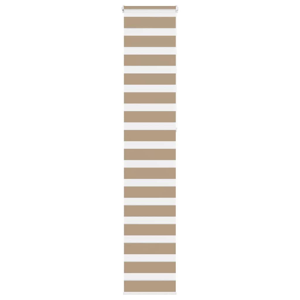 vidaXL Zebra Blind Sand Brown 40x230 cm Fabric Width 35,9 cm Polyester