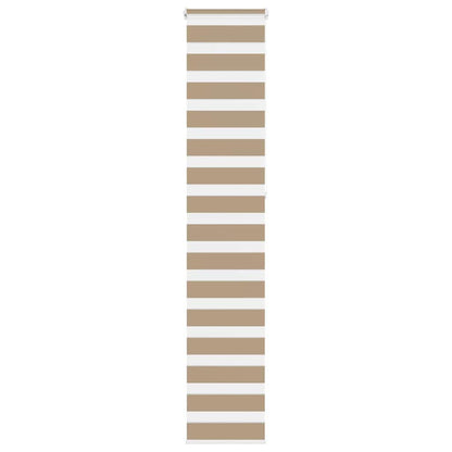 vidaXL Zebra Blind Sand Brown 40x230 cm Fabric Width 35,9 cm Polyester