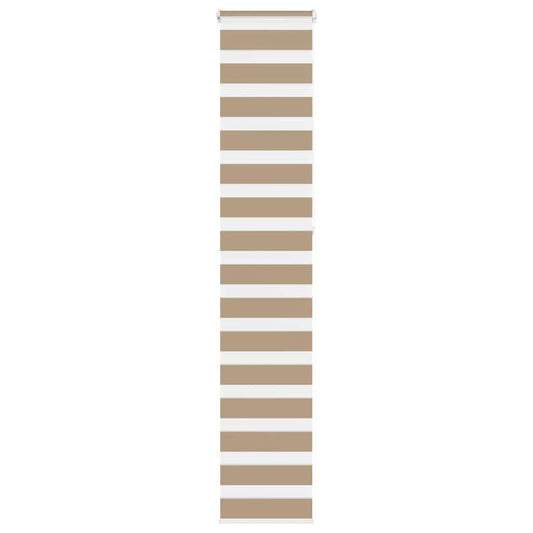 vidaXL Zebra Blind Sand Brown 40x230 cm Fabric Width 35,9 cm Polyester