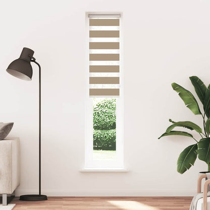 vidaXL Zebra Blind Sand Brown 40x230 cm Fabric Width 35,9 cm Polyester