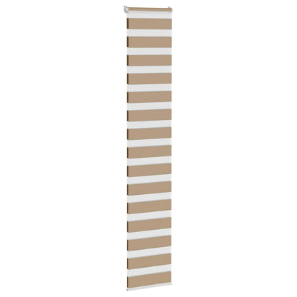 vidaXL Zebra Blind Sand Brown 40x230 cm Fabric Width 35,9 cm Polyester