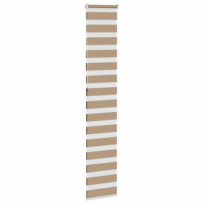 vidaXL Zebra Blind Sand Brown 40x230 cm Fabric Width 35,9 cm Polyester
