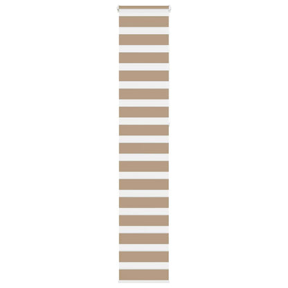 vidaXL Zebra Blind Sand Brown 50x230 cm Fabric Width 45.9 cm Polyester
