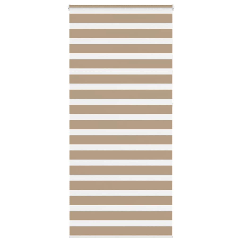vidaXL Zebra Blind Sand Brown 95x230 cm Fabric Width 90,9 cm Polyester