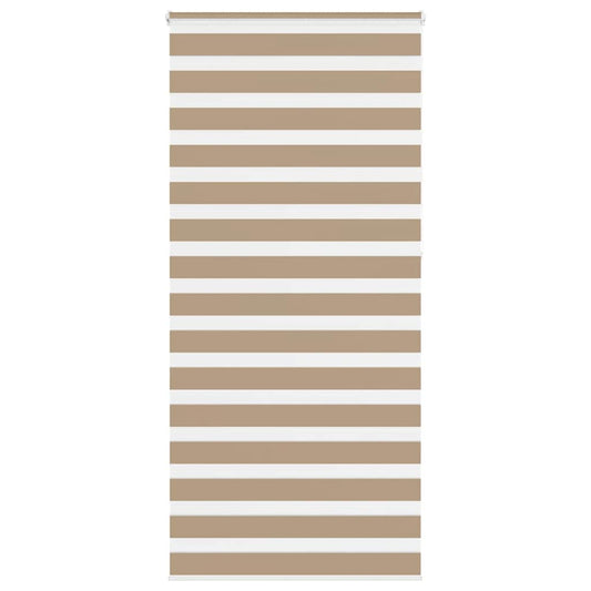 vidaXL Zebra Blind Sand Brown 95x230 cm Fabric Width 90,9 cm Polyester