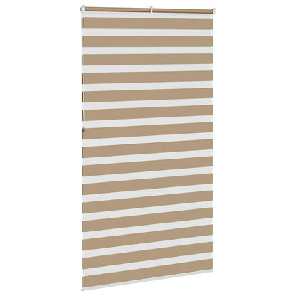 vidaXL Zebra Blind Sand Brown 120x230 cm Fabric Width 115.9 cm