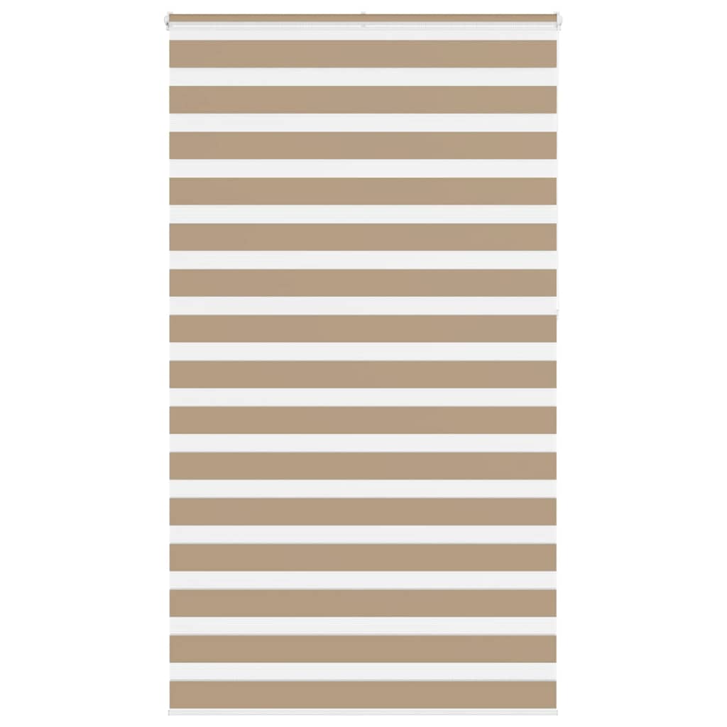 vidaXL Zebra Blind Sand Brown 125x230 cm Fabric Width 120.9 cm